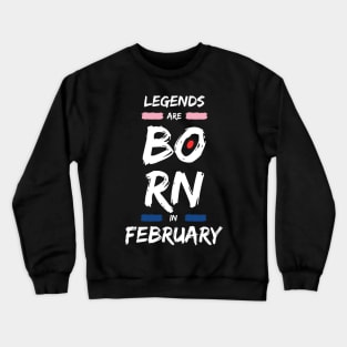 February 29 When Legends Are Born Man Women Child 2024 Crewneck Sweatshirt